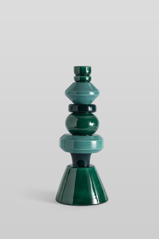 CANDLEABRO TONI GREEN 40 CM