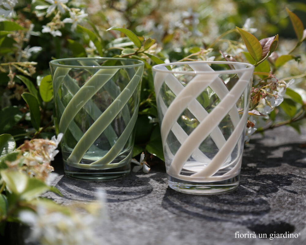 OUTDOOR CREAM GLASS SPIRALE S