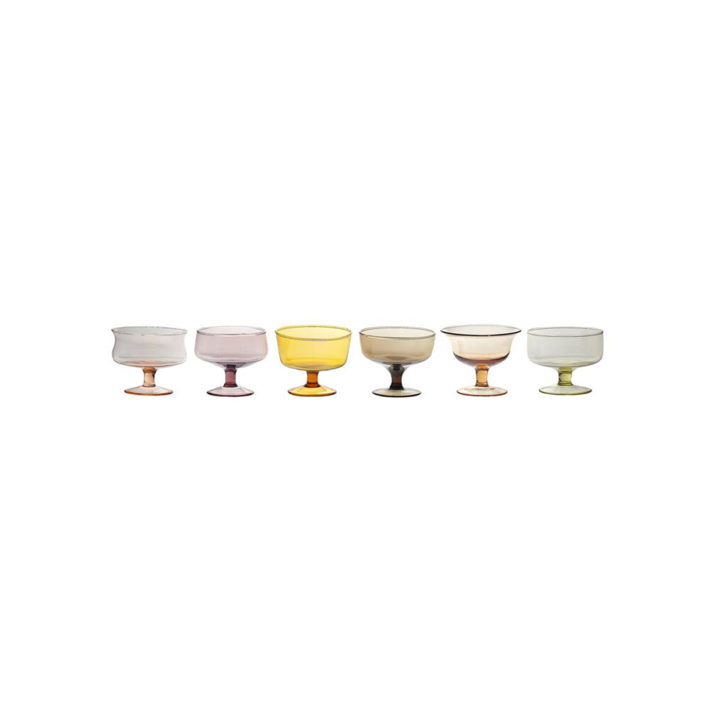 SET 6 ICE CREAM NUANCE AMBER/PINK ASS