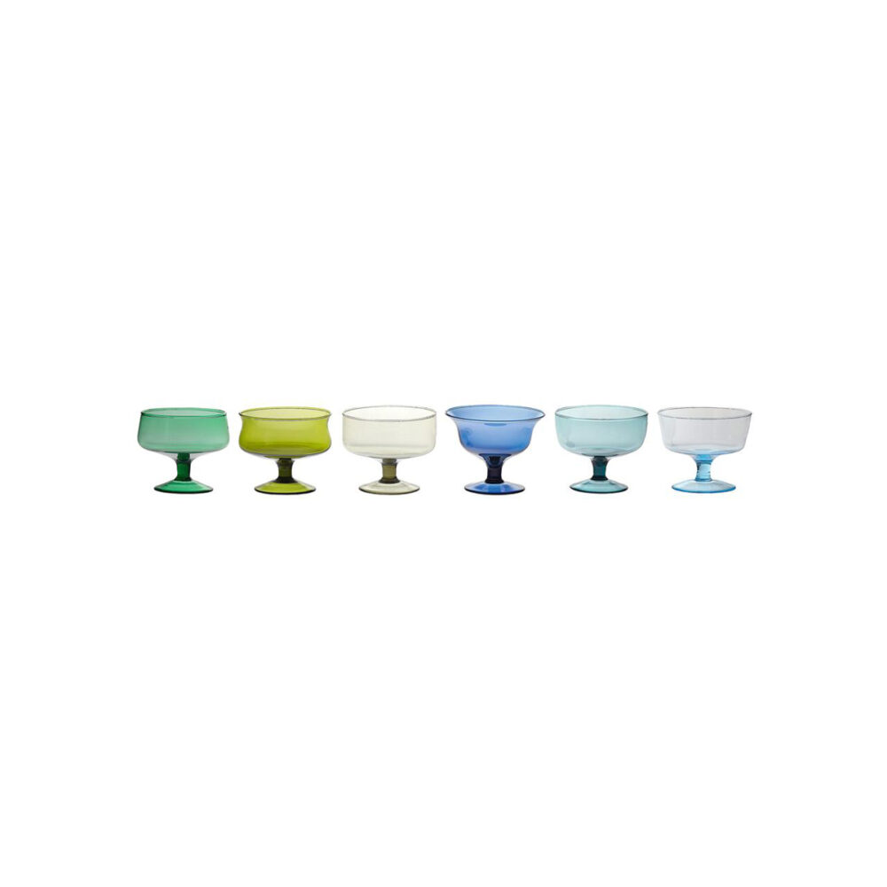 SET 6 ICE CREAM NUANCE BLUE/GREEN ASS