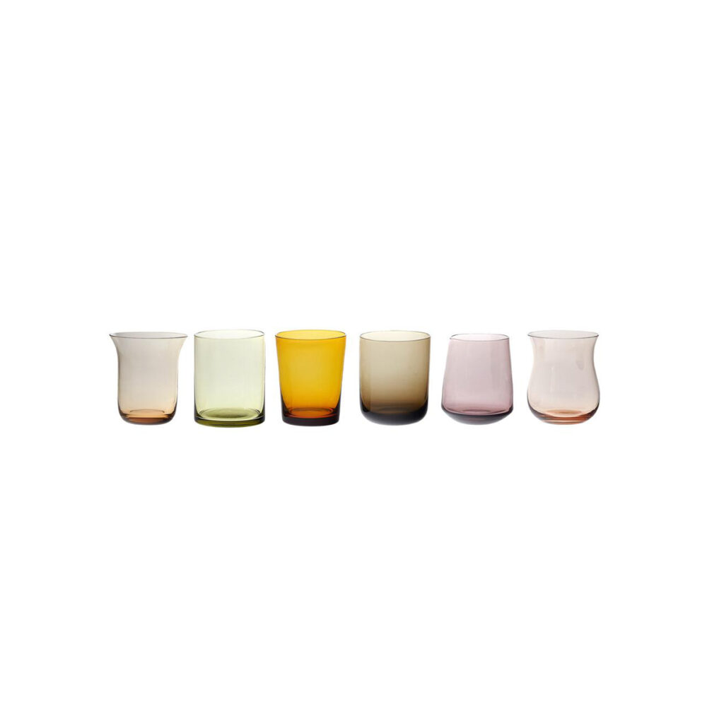 SET 6 TUMB NUANCE AMBER/PINK ASS