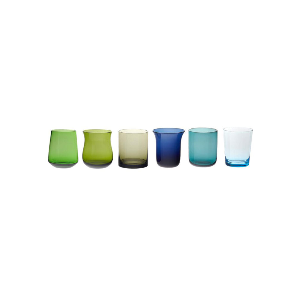 SET 6 TUMB NUANCE BLUE/GREEN ASS