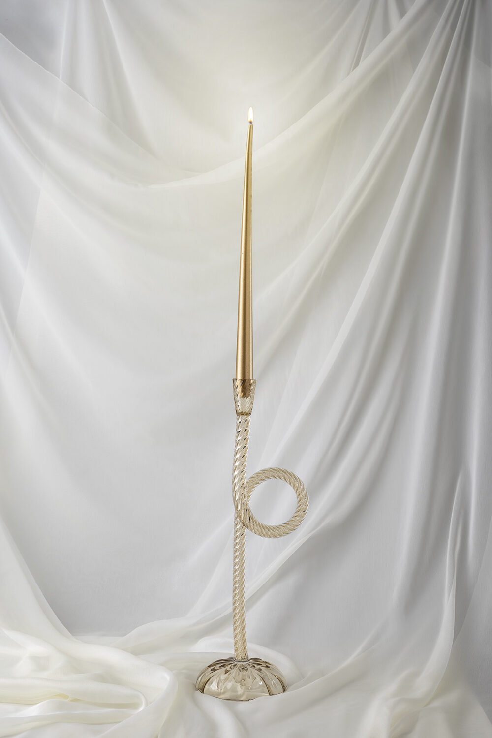 VENETIAN KNOT CHAMPAGNE CANDLEHOLDER
