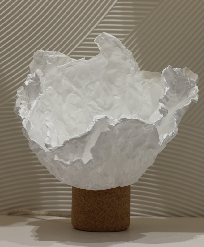 TABLE LAMP FLORELLE, LINEN CORD