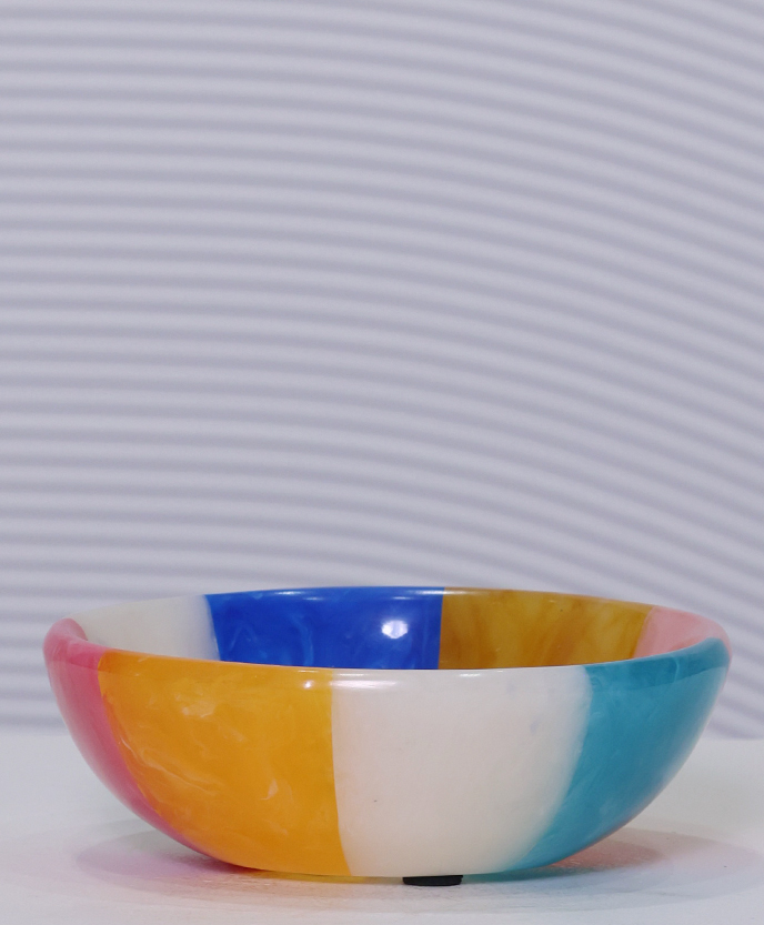 BOWL RESIN MULTICOLORS