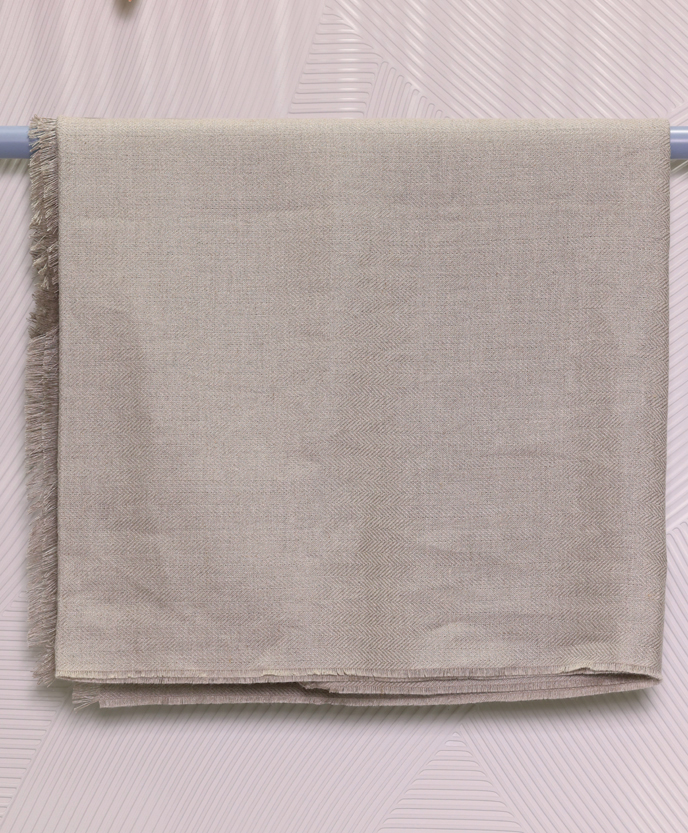 PLAID IRISH LINEN NATURAL