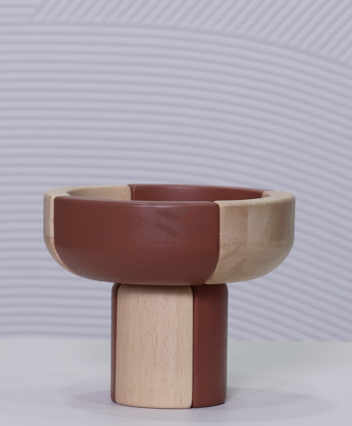 PATCHED GOBLET IN WOOD