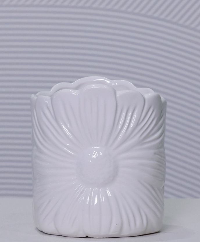 POT BLOOMY WHITE