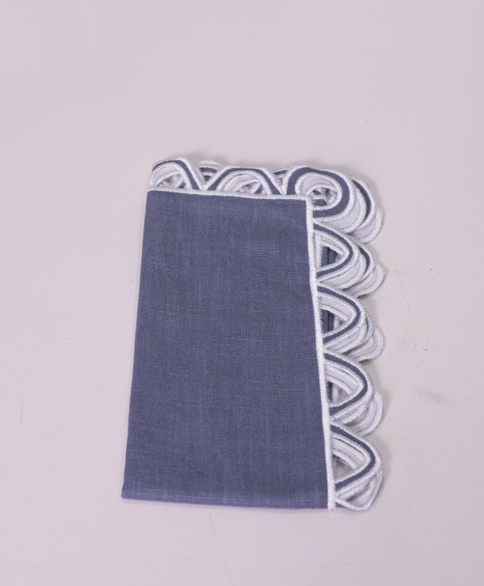 NAPKIN HALO GREY/ OFFWHITE