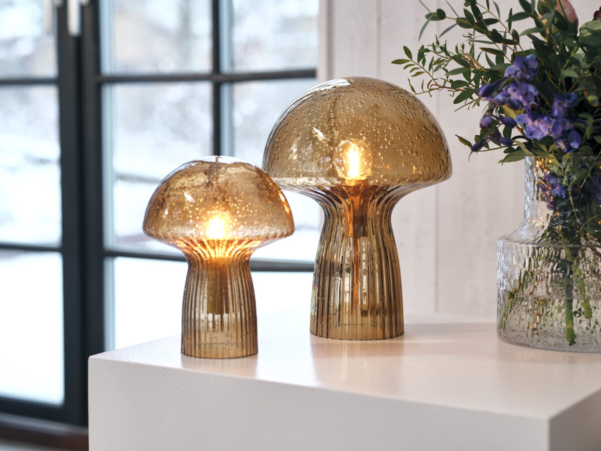 TABLE LAMP FUNGO 30 BROWN
